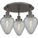 Geneseo 3 Light 17.75 inch Oil Rubbed Bronze Flush Mount Ceiling Light