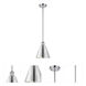 Ballston Cone 1 Light 8 inch Polished Chrome Pendant Ceiling Light