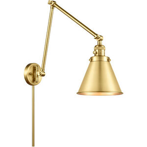 Appalachian 30 inch 100 watt Satin Gold Swing Arm Wall Light
