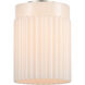 Ballston Hadley Matte White Glass, Ballston