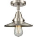 Franklin Restoration Railroad LED 8 inch Brushed Satin Nickel Flush Mount Ceiling Light