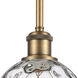 Ballston Athens Water Glass LED 6 inch Brushed Brass Mini Pendant Ceiling Light