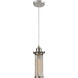 Austere Quincy Hall 1 Light 5 inch Brushed Satin Nickel Mini Pendant Ceiling Light in Incandescent, Austere