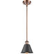 Ballston Smithfield LED 7 inch Antique Copper Mini Pendant Ceiling Light