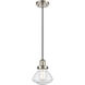 Franklin Restoration Olean 1 Light 6.75 inch Brushed Satin Nickel Mini Pendant Ceiling Light in Incandescent, Seedy, Franklin Restoration