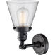 Franklin Restoration Small Cone LED 6.25 inch Matte Black Sconce Wall Light, Franklin Restoration