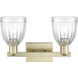 Arcadia Brookfield 2 Light 17 inch Antique Brass Bath Vanity Light Wall Light