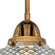 Nouveau 2 Stanton LED 6 inch Brushed Brass Mini Pendant Ceiling Light