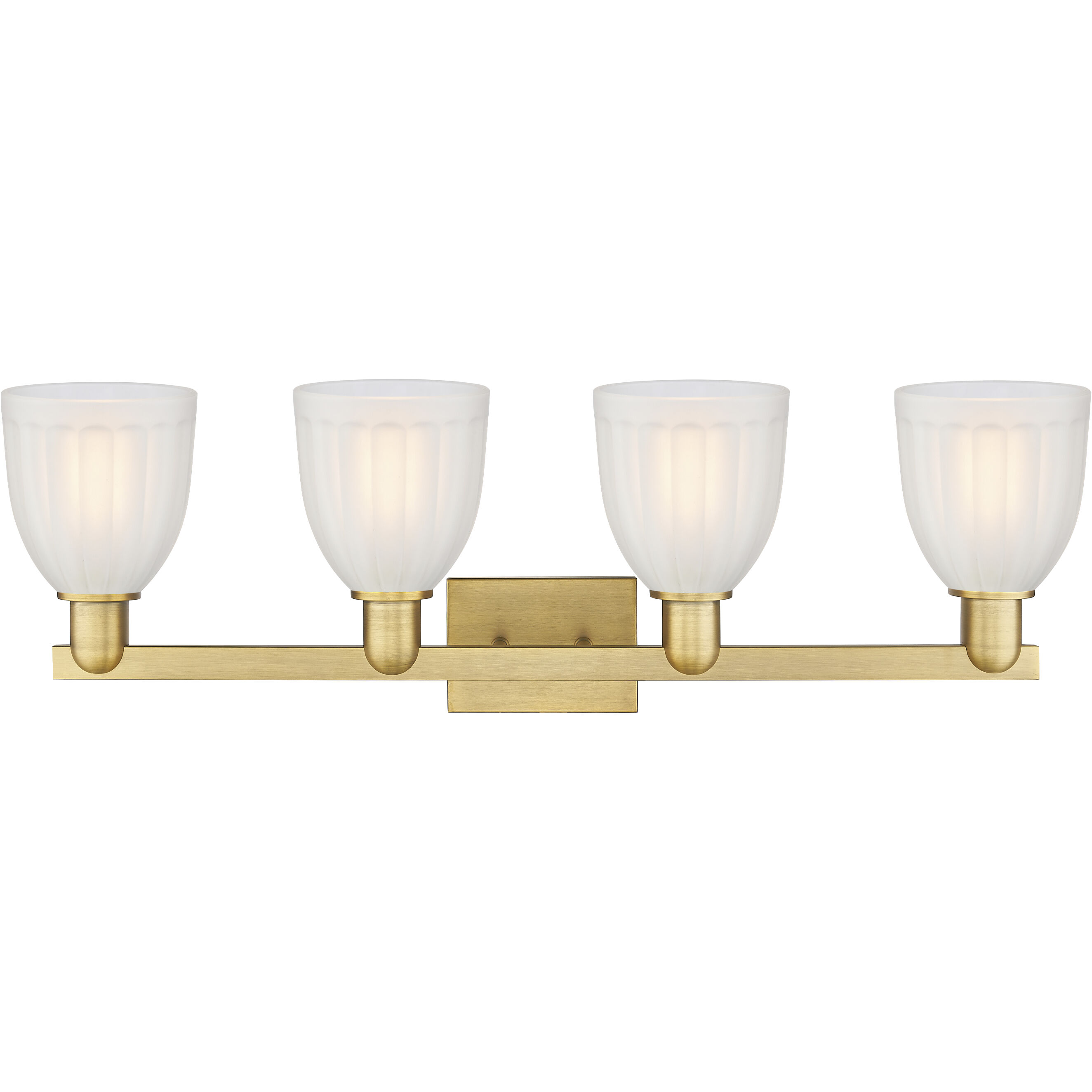 Arcadia Brookfield 4 Light 33 inch Brushed Brass Bath Vanity Light Wall Light