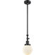 Franklin Restoration Beacon LED 6 inch Matte Black Mini Pendant Ceiling Light in Matte White, Franklin Restoration