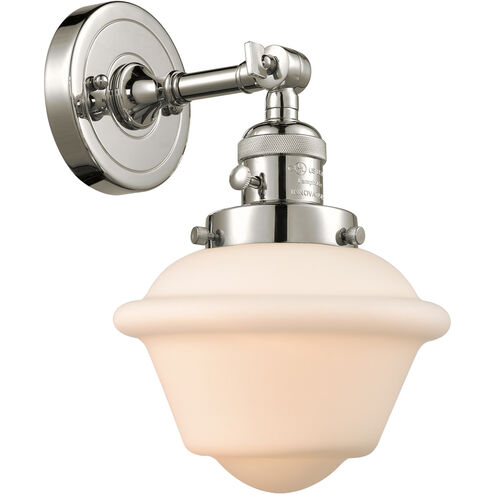 Franklin Restoration Small Oxford LED 7.5 inch Polished Nickel Sconce Wall Light, Franklin Restoration