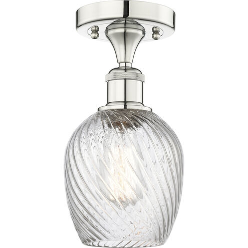 Salina 1 Light 5 inch Polished Nickel Flush Mount Ceiling Light