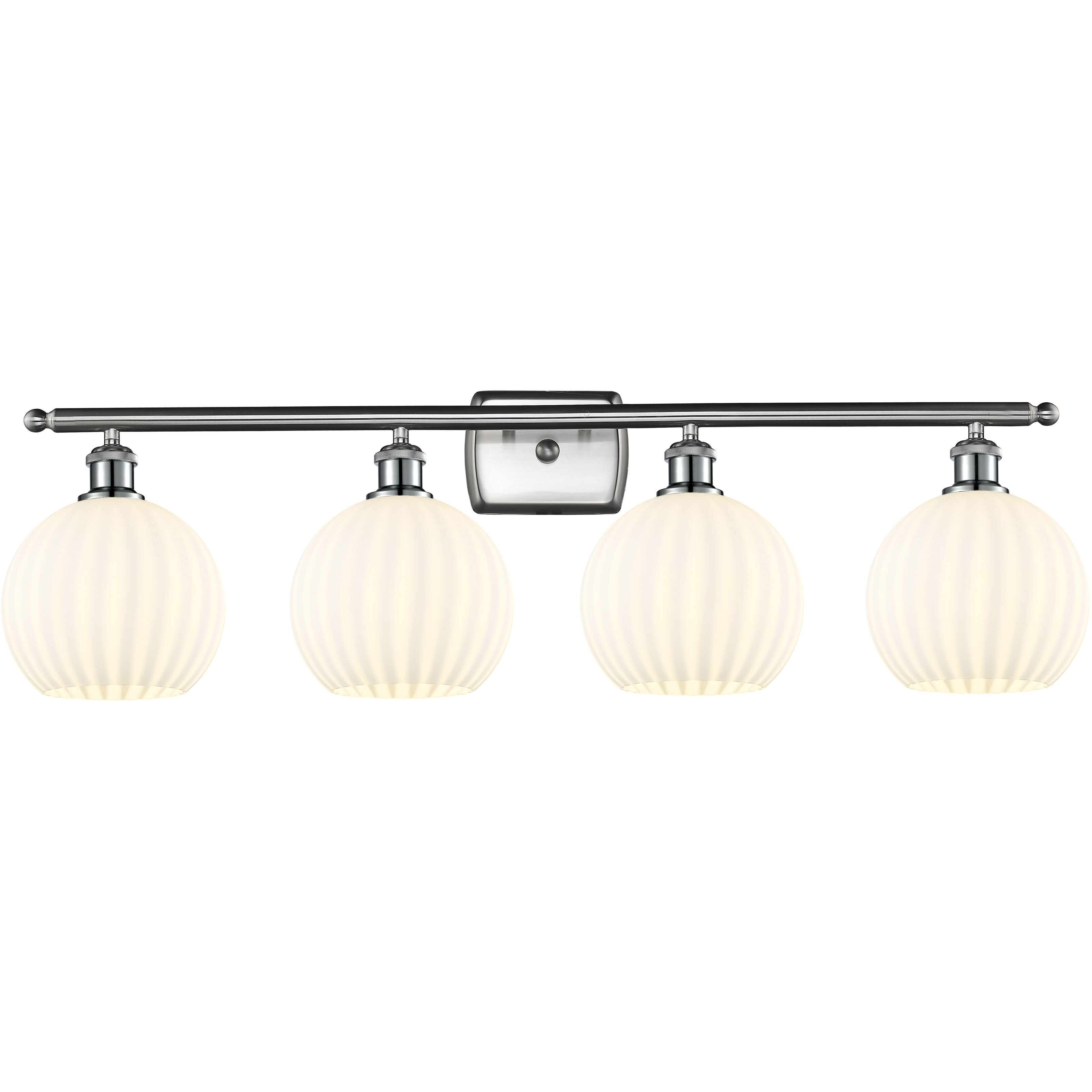 Ballston White Venetian 4 Light 38.00 inch Bathroom Vanity Light