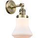 Franklin Restoration Bellmont LED 7 inch Antique Brass Sconce Wall Light, Franklin Restoration