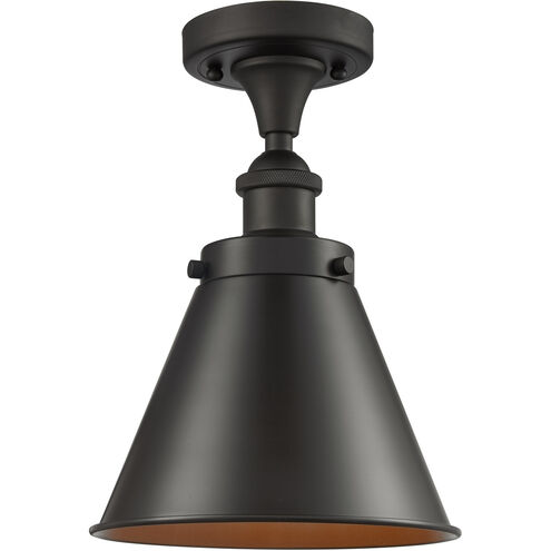 Ballston Appalachian 1 Light 7 inch Oil Rubbed Bronze Semi-Flush Mount Ceiling Light, Ballston