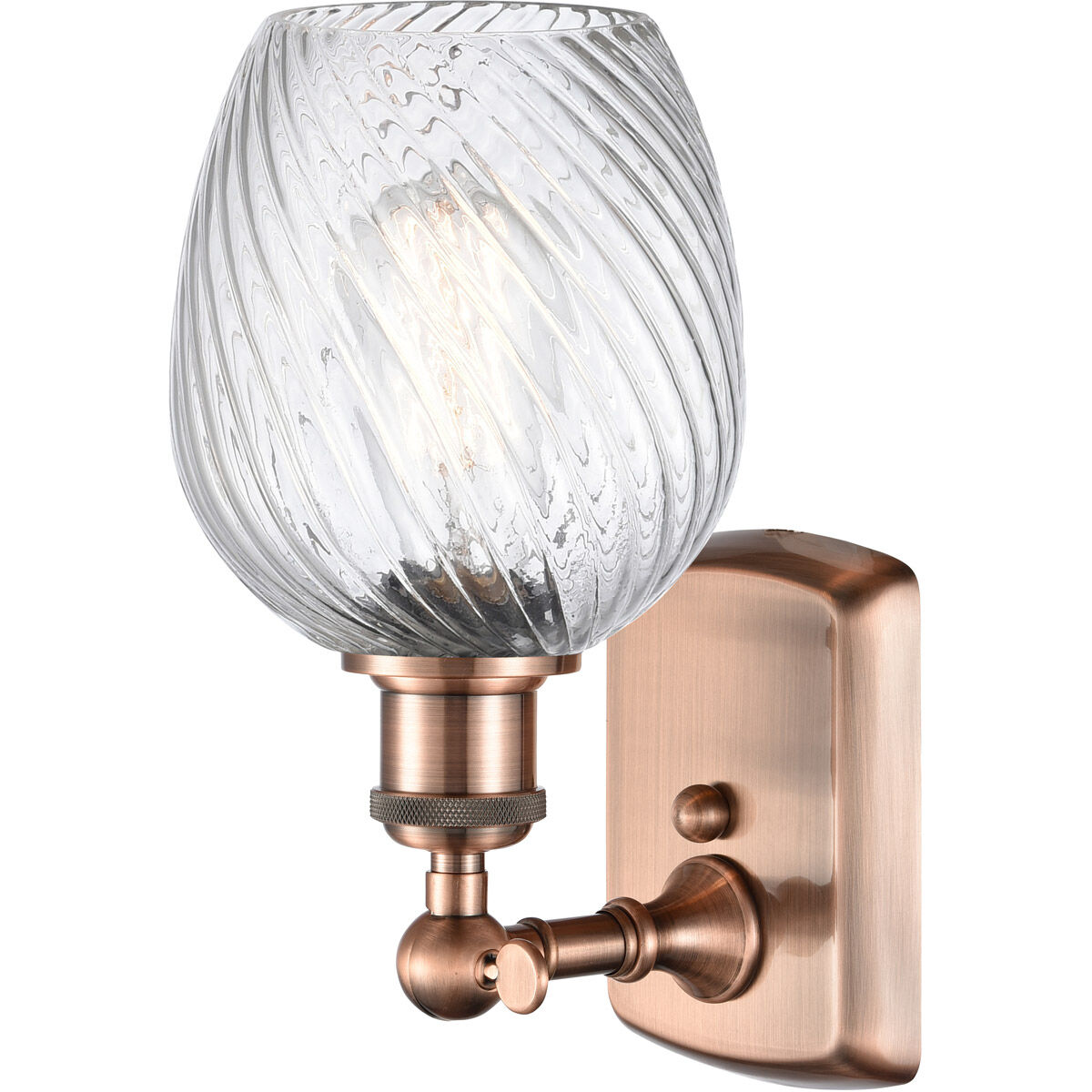 Ballston Salina 1 Light 5 inch Antique Copper Sconce Wall Light, Ballston