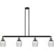 Franklin Restoration Colton LED 50.13 inch Black Antique Brass Island Light Ceiling Light, Franklin Restoration