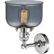 Franklin Restoration Large Bell LED 8 inch Polished Chrome Sconce Wall Light, Franklin Restoration