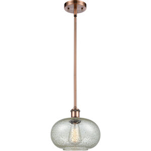 Ballston Gorham LED 10 inch Antique Copper Pendant Ceiling Light in Mica Glass, Ballston