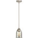 Nouveau 2 Bell 1 Light 5.00 inch Mini Pendant