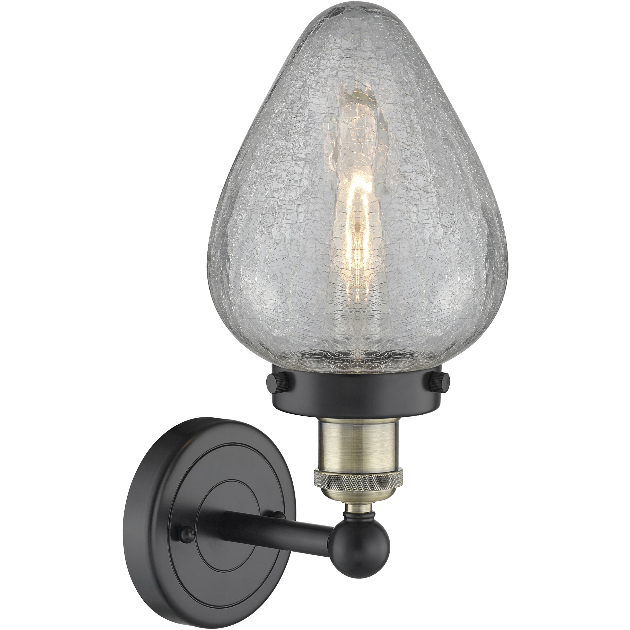 Geneseo Sconce Wall Light in Black Antique Brass