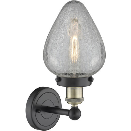 Geneseo 1 Light 6 inch Black Antique Brass and Clear Crackle Sconce Wall Light