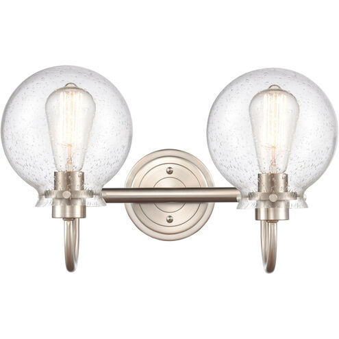 Olivia 2 Light 17 inch Satin Nickel Bath Vanity Light Wall Light