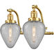Franklin Restoration Geneseo 2 Light 18 inch Satin Gold Bath Vanity Light Wall Light, Franklin Restoration