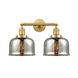 Franklin Restoration Large Bell 2 Light 18.00 inch Bathroom Vanity Light
