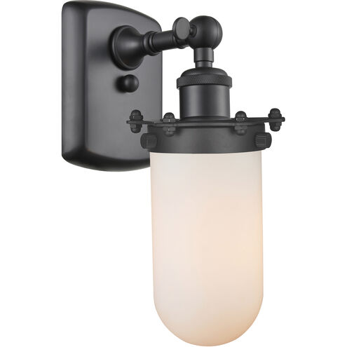 Austere Kingsbury LED 4.5 inch Polished Chrome Sconce Wall Light in Matte White Glass