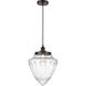 Edison Bullet 1 Light 12 inch Oil Rubbed Bronze Mini Pendant Ceiling Light