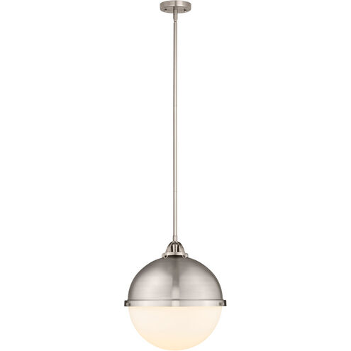 Nouveau 2 Hampden LED 13 inch Brushed Brass Pendant Ceiling Light in Clear Glass