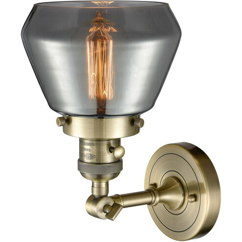 Franklin Restoration Fulton LED 7 inch Antique Brass Sconce Wall Light, Franklin Restoration