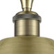 Ballston Dome 1 Light 9 inch Antique Brass Semi-Flush Mount Ceiling Light