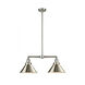 Franklin Restoration Briarcliff LED 21 inch Brushed Satin Nickel Chandelier Ceiling Light, Franklin Restoration