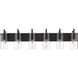 Auralume Press LED 42 inch Matte Black Bath Vanity Light Wall Light