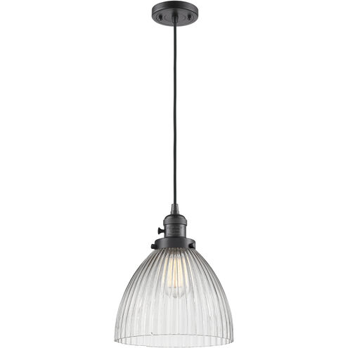 Franklin Restoration Seneca Falls 1 Light 9.5 inch Oil Rubbed Bronze Mini Pendant Ceiling Light in Incandescent