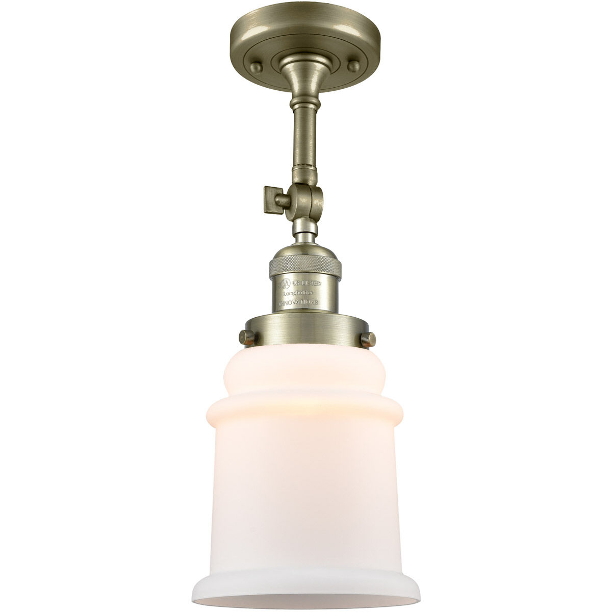 Franklin Restoration Canton LED 7 inch Antique Brass Sconce Wall Light in Matte White Glass, Franklin Restoration