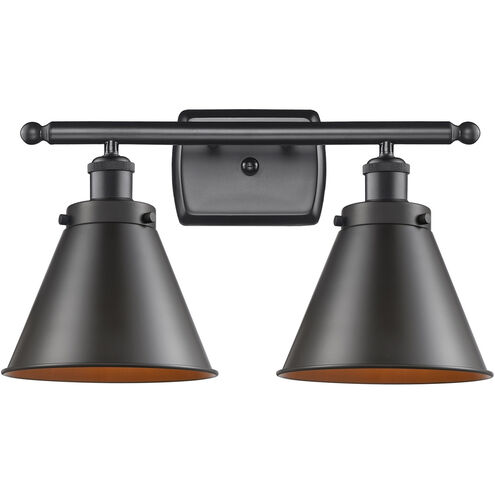 Ballston Appalachian 2 Light 16 inch Oil Rubbed Bronze Bath Vanity Light Wall Light, Ballston