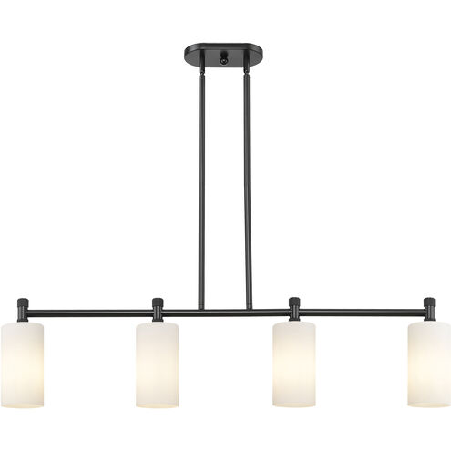 Downtown Urban Crown Point Island Light Ceiling Light in Matte Black, Matte White