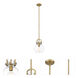 Newton Newton Sphere 1 Light 8 inch Brushed Brass Mini Pendant Ceiling Light