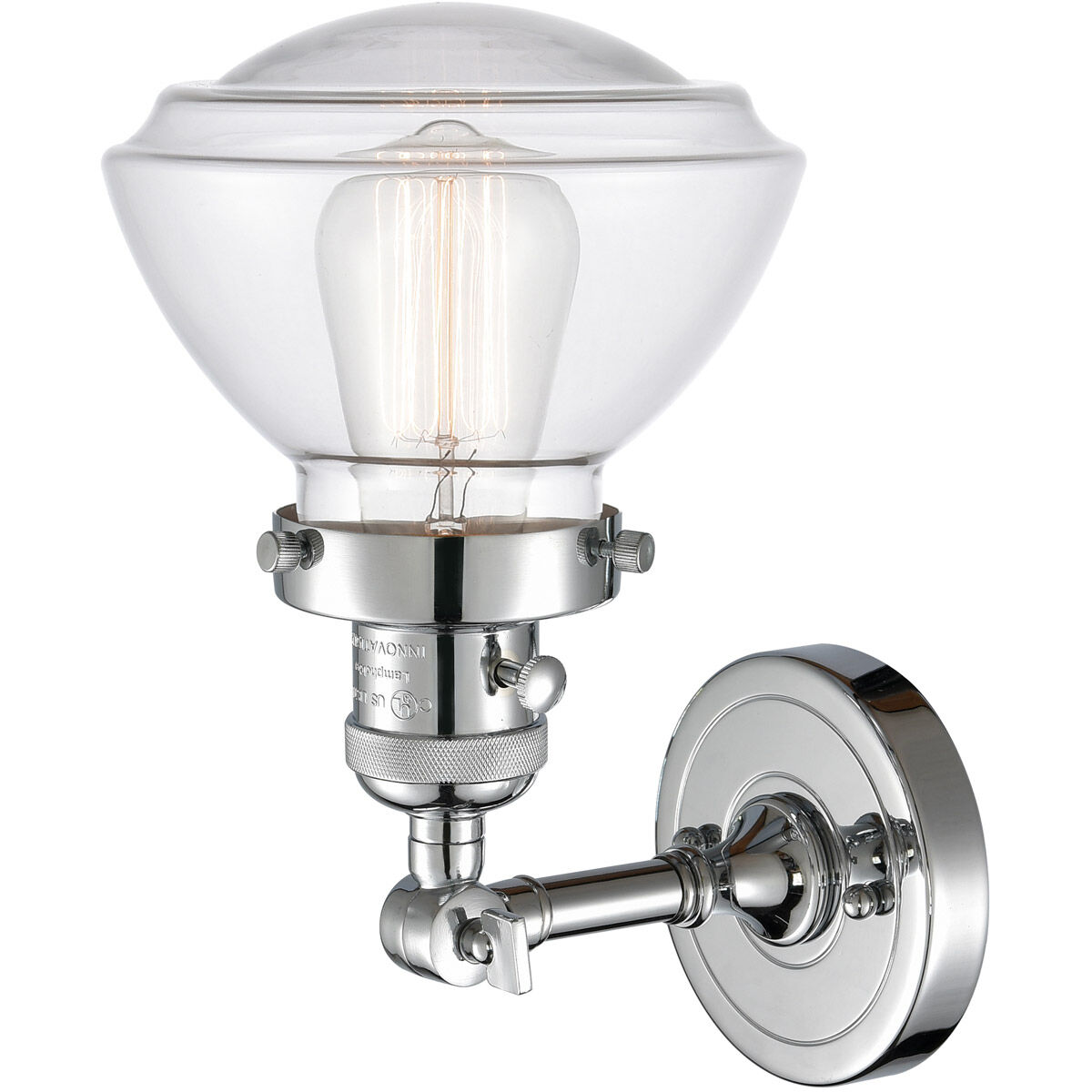 Franklin Restoration Olean LED 7 inch Polished Chrome Sconce Wall Light, Franklin Restoration