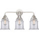 Nouveau 2 Canton LED 24 inch Polished Chrome Bath Vanity Light Wall Light in Clear Glass