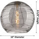 Ballston Large Deco Swirl 1 Light 10 inch Brushed Satin Nickel Mini Pendant Ceiling Light, Ballston