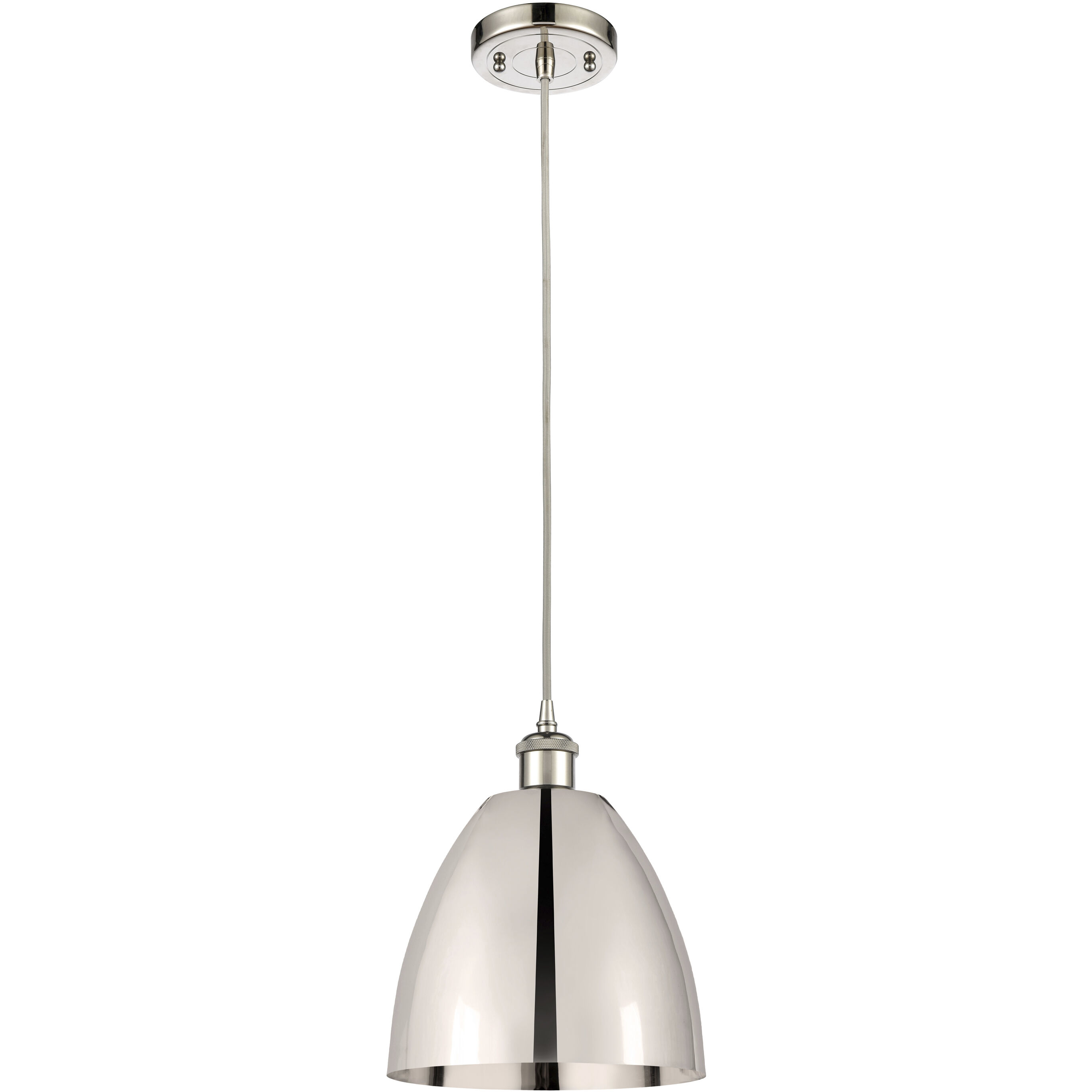 Ballston Dome 1 Light 9 inch Polished Nickel Mini Pendant Ceiling Light