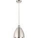 Ballston Dome 1 Light 9 inch Polished Nickel Mini Pendant Ceiling Light