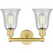 Hanover 2 Light 15.25 inch Satin Gold Bath Vanity Light Wall Light in Fishnet