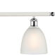 Ballston Castile LED 48 inch White and Polished Chrome Island Light Ceiling Light in White Glass, Ballston