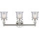 Canton 3 Light 23.25 inch Polished Nickel and Seedy Bath Vanity Light Wall Light
