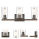 Westlake 3 Light 23 inch Matte Black Bath Vanity Light Wall Light